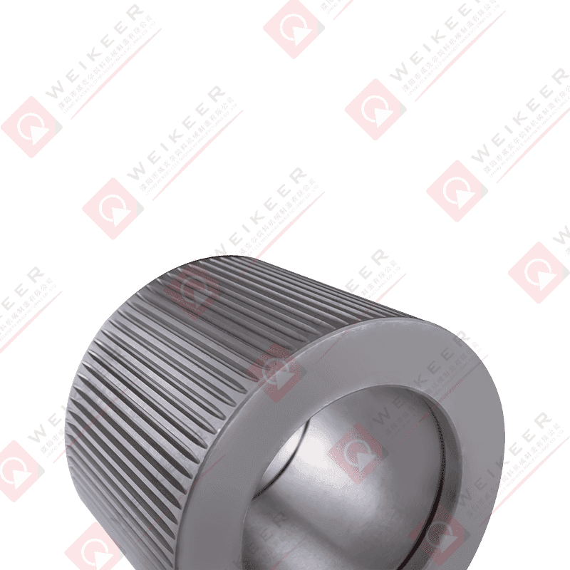 Corrugated Close End Alloy steel Pellet Roller